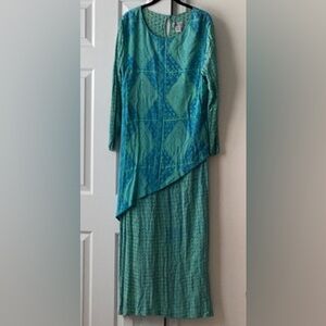 The Planet vintage lagenlook layered maxi dress L